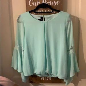 Elegant mint green blouse